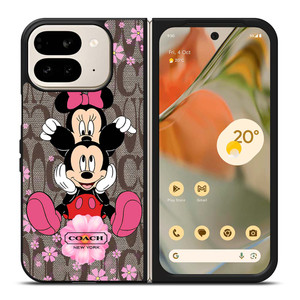 COACH MICKEY and MINNIE MOUSE Google Pixel 9 Pro Fold Case Cover COACH MICKEY and MINNIE MOUSE Google Pixel 9 Pro Fold Case Cover