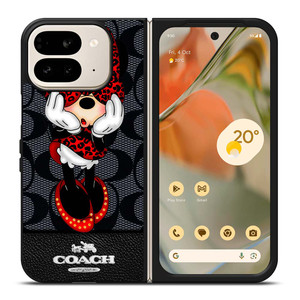 COACH MINNIE MOUSE 2 Google Pixel 9 Pro Fold Case Cover COACH MINNIE MOUSE 2 Google Pixel 9 Pro Fold Case Cover