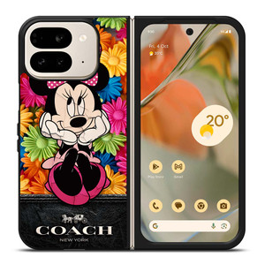 COACH MINNIE MOUSE FLOWER Google Pixel 9 Pro Fold Case Cover COACH MINNIE MOUSE FLOWER Google Pixel 9 Pro Fold Case Cover