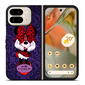 COACH MINNIE MOUSE PURPLE Google Pixel 9 Pro Fold Case Cover