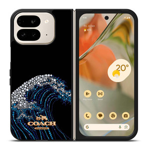 COACH NEW YORK LOGO DIAMOND WAVE Google Pixel 9 Pro Fold Case Cover