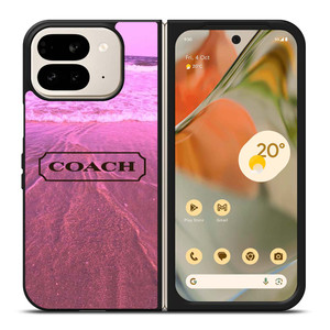 COACH NEW YORK LOGO PINK BEACH Google Pixel 9 Pro Fold Case Cover
