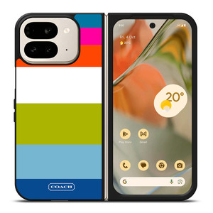 COACH NEW YORK STRIPE 2 Google Pixel 9 Pro Fold Case Cover COACH NEW YORK STRIPE 2 Google Pixel 9 Pro Fold Case Cover