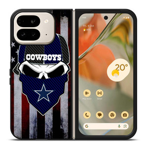 DALLAS COWBOYS SKULL USA FLAG Google Pixel 9 Pro Fold Case Cover