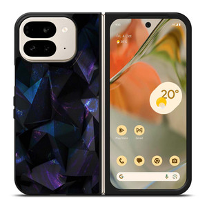 DARK ABSTRACT GEOMETRY Google Pixel 9 Pro Fold Case Cover