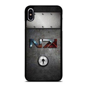 N7 MASS EFFECT METAL LOGO iPhone XS Max Case Cover
