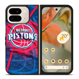 DETROIT PISTONS LOGO JERSEY Google Pixel 9 Pro Fold Case Cover