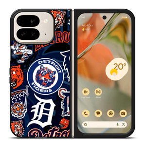 DETROIT TIGERS BASEBALL COLLAGE Google Pixel 9 Pro Fold Case Cover