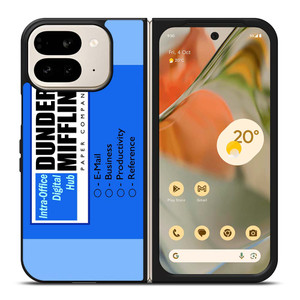 DUNDER MIFFLIN INTRA OFFICE DIGITAL HUB LOGO Google Pixel 9 Pro Fold Case Cover