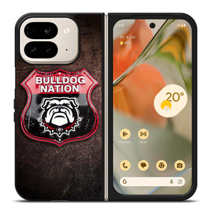 GEORGIA BULLDOGS RUSTY BADGE Google Pixel 9 Pro Fold Case Cover