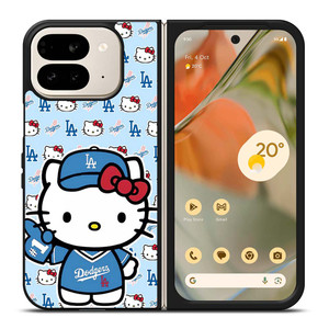 HELLO KITTY LA DODGERS LOS ANGELES BASEBALL Google Pixel 9 Pro Fold Case Cover