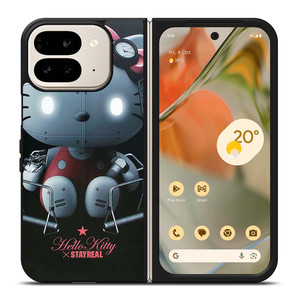 HELLO KITTY STAYREAL ROBOT Google Pixel 9 Pro Fold Case Cover