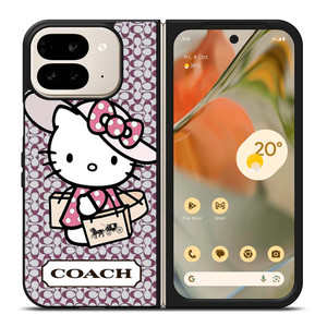 HELLO KITTY X COACH NEW YORK LOGO Google Pixel 9 Pro Fold Case Cover