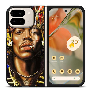 JIMI HENDRIX GUITAR HAIR Google Pixel 9 Pro Fold Case Cover