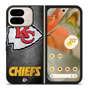 KANSAS CITY CHIEFS METAL LOGO Google Pixel 9 Pro Fold Case Cover