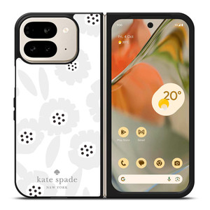 KATE SPADE GREY FLOWER Google Pixel 9 Pro Fold Case Cover