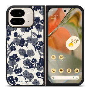 KATE SPADE NEW YORK BLUE FLORAL Google Pixel 9 Pro Fold Case Cover