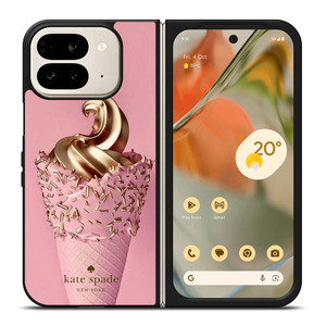 KATE SPADE NEW YORK LOGO GOLDEN ICE CREAM Google Pixel 9 Pro Fold Case Cover