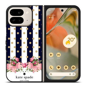 KATE SPADE NEW YORK POLKADOTS FLORAL Google Pixel 9 Pro Fold Case Cover KATE SPADE NEW YORK POLKADOTS FLORAL Google Pixel 9 Pro Fold Case Cover