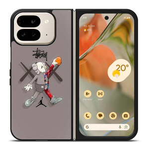 KAWS AIR JORDAN STUSSY Google Pixel 9 Pro Fold Case Cover KAWS AIR JORDAN STUSSY Google Pixel 9 Pro Fold Case Cover