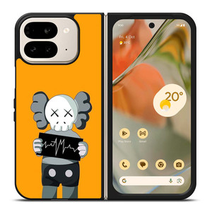 KAWS FASHION ICON Google Pixel 9 Pro Fold Case Cover KAWS FASHION ICON Google Pixel 9 Pro Fold Case Cover