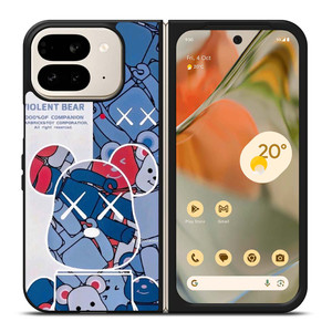 KAWS VIOLENT BEAR 2 Google Pixel 9 Pro Fold Case Cover