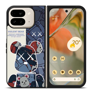 KAWS VIOLENT BEAR Google Pixel 9 Pro Fold Case Cover