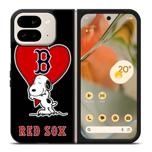 LOVE BOSTON RED SOX SNOOPY Google Pixel 9 Pro Fold Case Cover