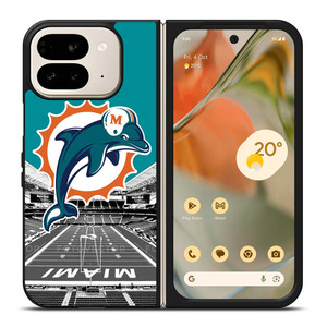 MIAMI DOLPHINS NFL FOOTBALL Google Pixel 9 Pro Fold Case Cover MIAMI DOLPHINS NFL FOOTBALL Google Pixel 9 Pro Fold Case Cover