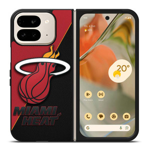 MIAMI HEAT BASKETBALL LOGO Google Pixel 9 Pro Fold Case Cover MIAMI HEAT BASKETBALL LOGO Google Pixel 9 Pro Fold Case Cover