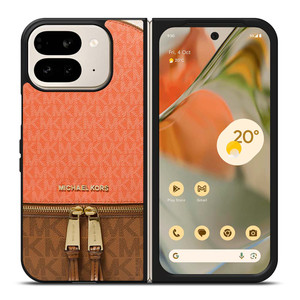 MICHAEL KORS MK LOGO BACKPACK ORANGE BAG Google Pixel 9 Pro Fold Case Cover
