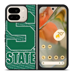 MICHIGAN STATE SPARTANS LOGO FOOTBALL EMBLEM Google Pixel 9 Pro Fold Case Cover