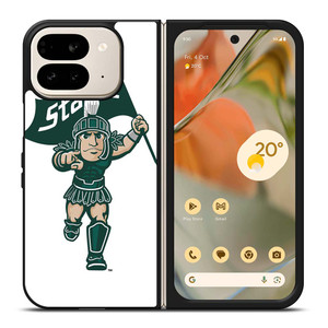 MICHIGAN STATE SPARTANS LOGO FOOTBALL MASCOT Google Pixel 9 Pro Fold Case Cover