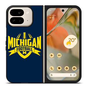 MICHIGAN WOLVERINES LOGO COLLEGE FOOTBALL TEAM Google Pixel 9 Pro Fold Case Cover