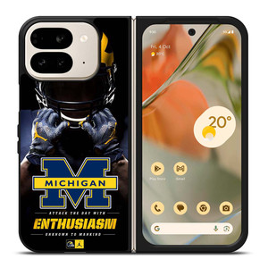 MICHIGAN WOLVERINES Google Pixel 9 Pro Fold Case Cover MICHIGAN WOLVERINES Google Pixel 9 Pro Fold Case Cover