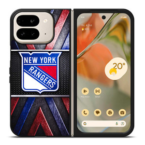 NEW YORK RANGERS NHL METAL LOGO Google Pixel 9 Pro Fold Case Cover NEW YORK RANGERS NHL METAL LOGO Google Pixel 9 Pro Fold Case Cover