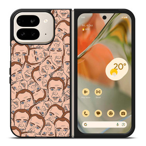 NICOLAS CAGE CARTOON COLLAGE Google Pixel 9 Pro Fold Case Cover