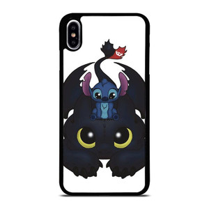 TOOTHLESS AND STITCH CUTE iPhone XS Max Case Cover TOOTHLESS AND STITCH CUTE iPhone XS Max Case Cover