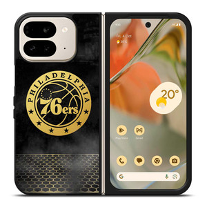 PHILADELPHIA 76ERS GOLD LOGO Google Pixel 9 Pro Fold Case Cover