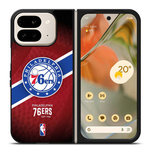 PHILADELPHIA 76ERS NBA TEAM LOGO Google Pixel 9 Pro Fold Case Cover