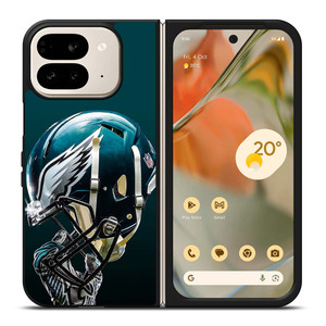 PHILADELPHIA EAGLES LOGO FOOTBALL HELMET ICON Google Pixel 9 Pro Fold Case Cover