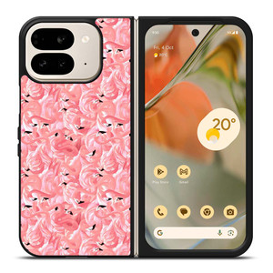 PINK FLAMINGO PATTERN Google Pixel 9 Pro Fold Case Cover