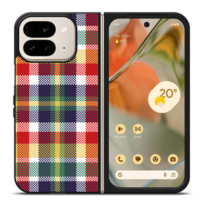PIXELIZED TARTAN PATTERN Google Pixel 9 Pro Fold Case Cover