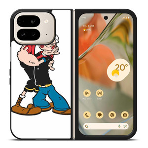 POPEYE AND OLIVE LOVE Google Pixel 9 Pro Fold Case Cover