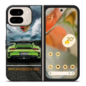 PORSCHE LOGO GREEN CAR Google Pixel 9 Pro Fold Case Cover