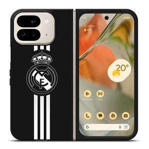 REAL MADRID FC BLACK LOGO Google Pixel 9 Pro Fold Case Cover