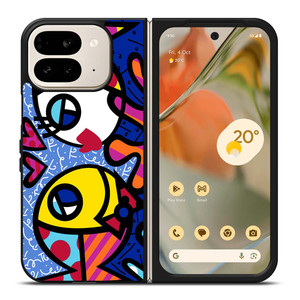 ROMERO BRITTO FISH LOVE Google Pixel 9 Pro Fold Case Cover