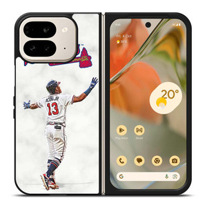 RONALD ACUNA JR MARBLE ATLANTA BRAVES Google Pixel 9 Pro Fold Case Cover