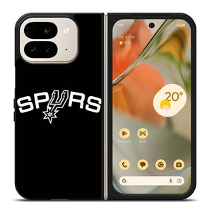 SAN ANTONIO SPURS LOGO BLACK Google Pixel 9 Pro Fold Case Cover
