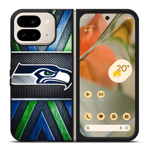 SEATTLE SEAHAWKS METAL LOGO Google Pixel 9 Pro Fold Case Cover